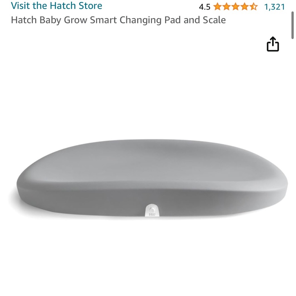 Hatch Baby Grow smart changing pad and scale.